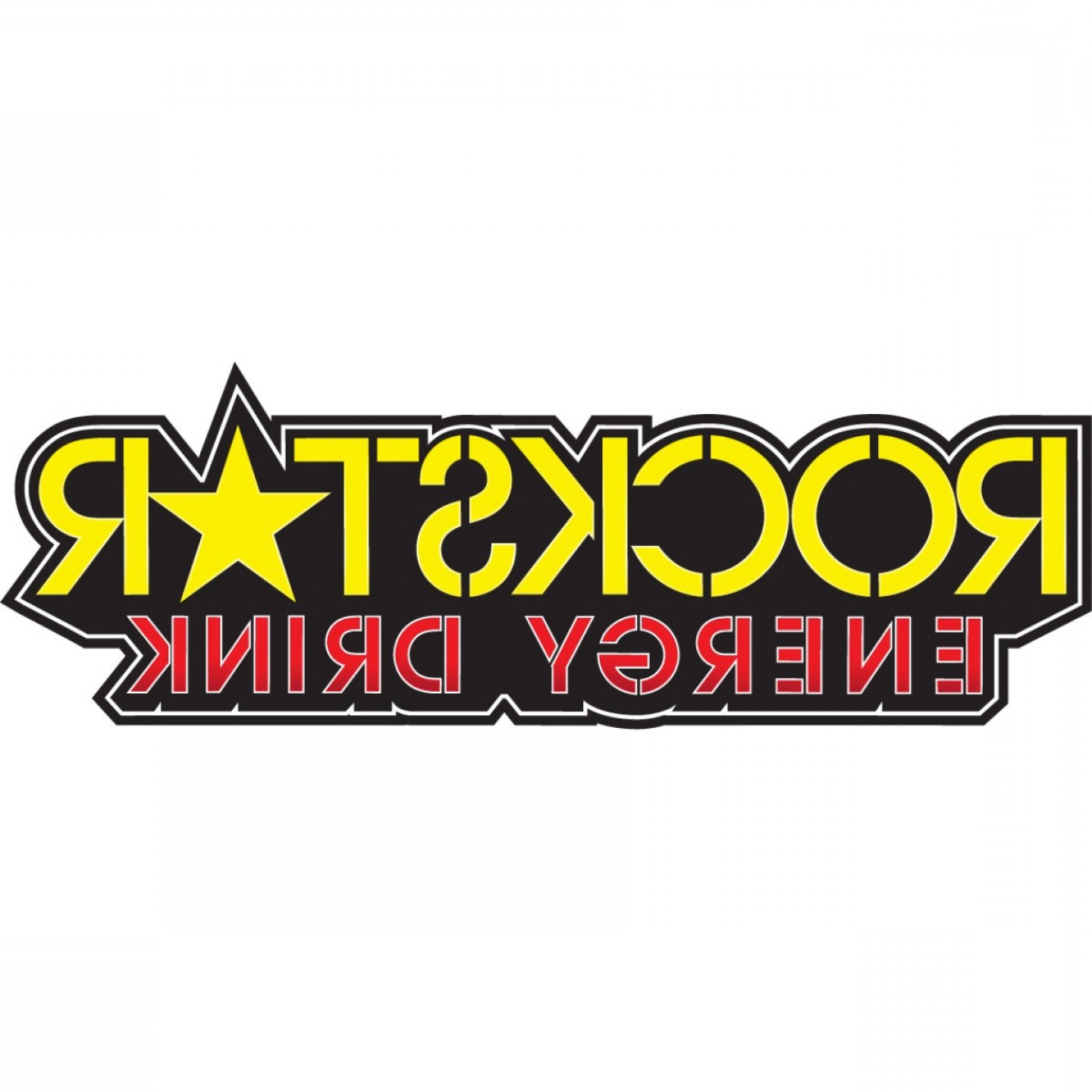 1440x1440 Factory Effex Rockstar Energy Drink In Die Cut Sticker Text Logo