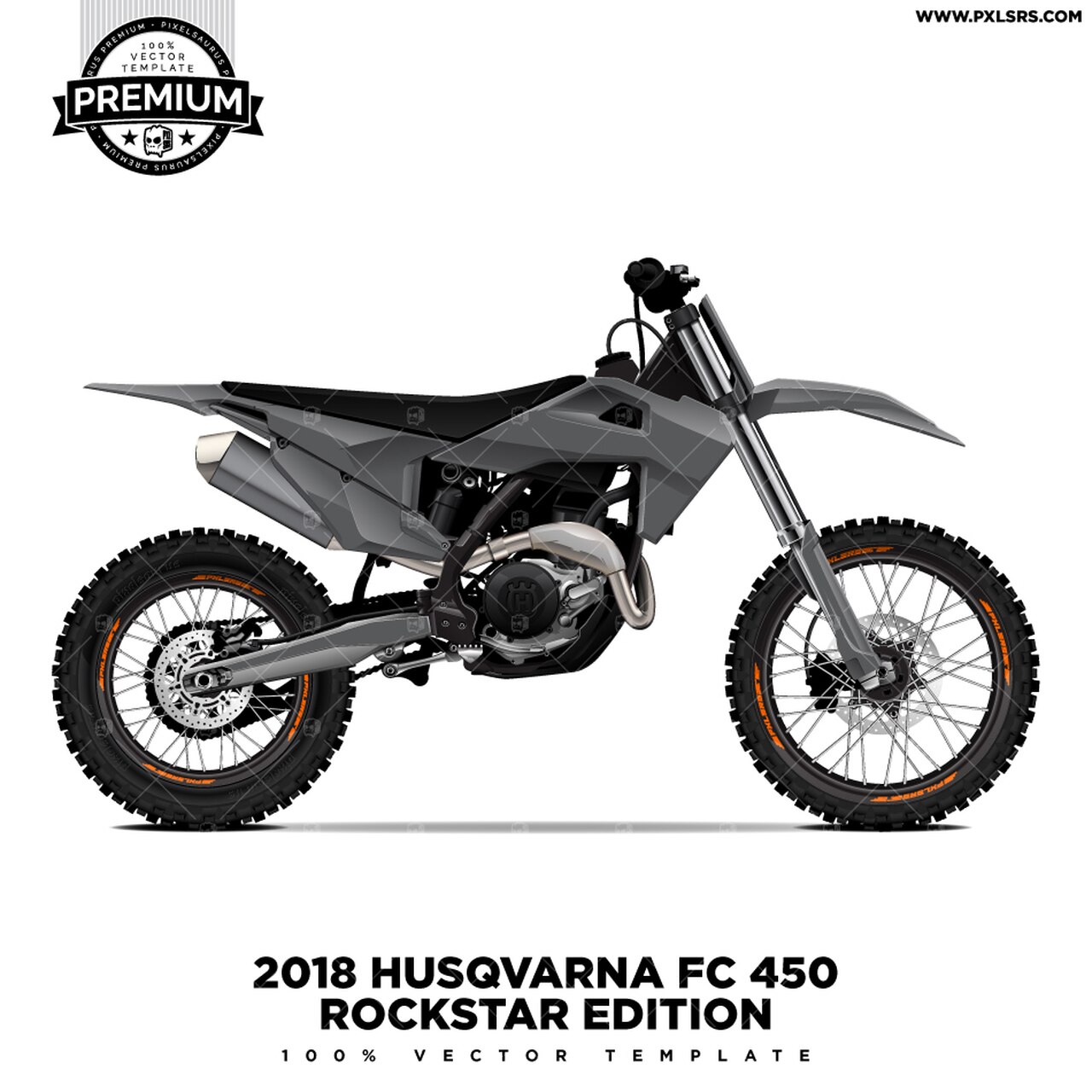 Husqvarna Fc Rockstar Edition 'premium' Vector Template 1280x1280 Husqvarna Fc Rockstar Edition 'premium' Vector Template