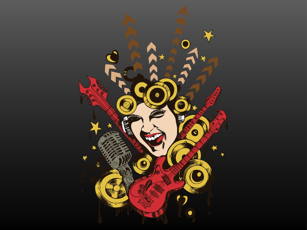 Rockstar Vector Vector Art Graphics 1024x767 Rockstar Vector Vector Art Graphics