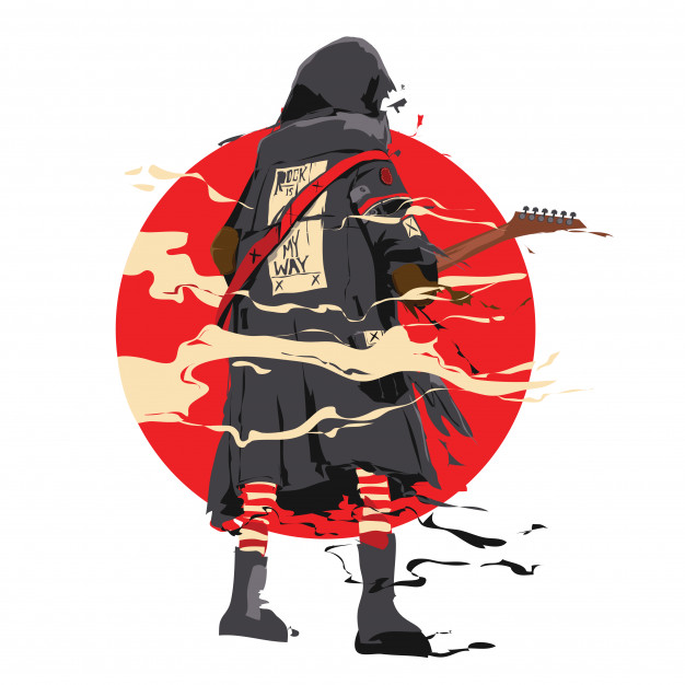 Vector Illustration Rockstar Guitarist For Poster Vector Premium 626x626 Vector Illustration Rockstar Guitarist For Poster Vector Premium
