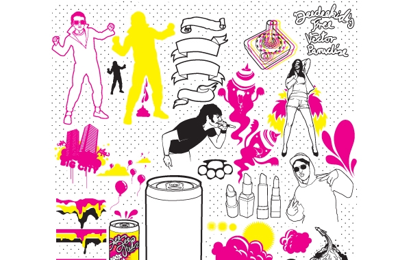 Girls Rockstar Music Party Vector Vector Free Download 600x380 Girls Rockstar Music Party Vector Vector Free Download
