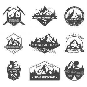 300x300 Set Of Isolated Rocky Mountain Peaks Or Hills Vector Wallkeeper