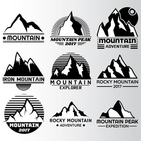 490x490 Mountain Lable Design Template