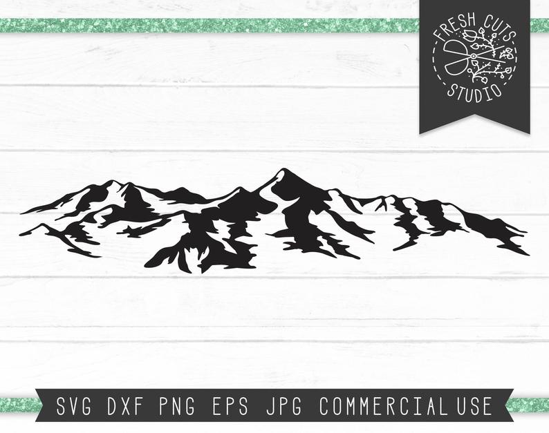 794x627 Rocky Mountains For Cricut Mountain Silhouette Etsy