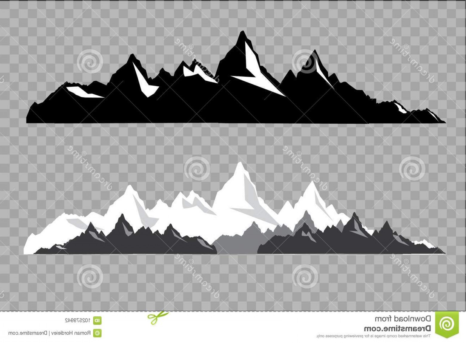 1560x1148 Cute Set Black White Mountain Silhouettes Background Border Rocky
