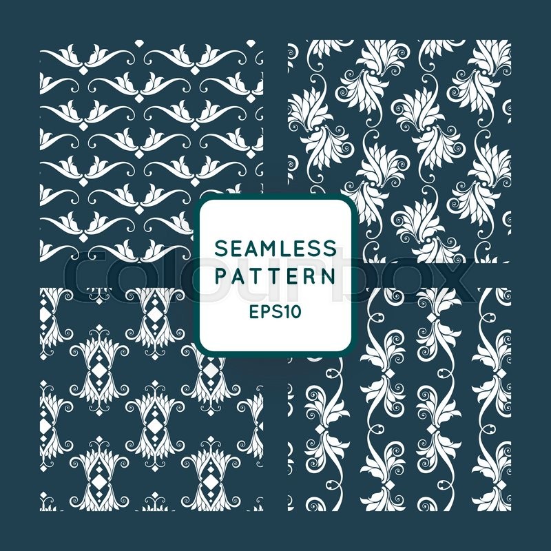 Set Of Vector Seamless Pattern With Stock Vector Colourbox 800x800 Set Of Vector Seamless Pattern With Stock Vector Colourbox