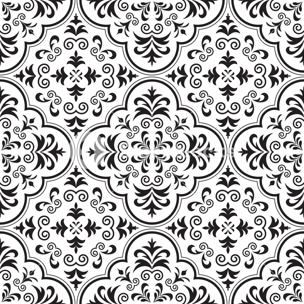 Vector Rococo Pattern Royalty Free Stock Image 1000x1000 Vector Rococo Pattern Royalty Free Stock Image