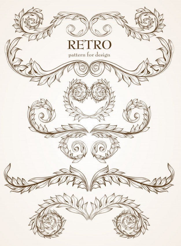 Vintage Baroque Antique Victorian Rococo Vector Premium Download 626x852 Vintage Baroque Antique Victorian Rococo Vector Premium Download