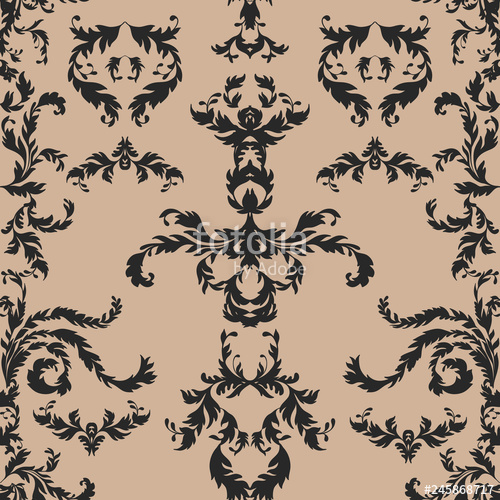 Vector Rococo Seamless Pattern Stock Image And Royalty Free 500x500 Vector Rococo Seamless Pattern Stock Image And Royalty Free