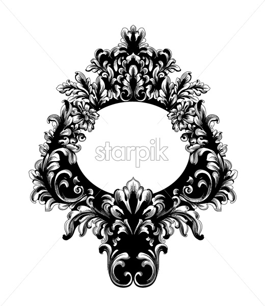 Rococo Baroque Mirror Frame Vector French Luxury Rich Intricate 520x600 Rococo Baroque Mirror Frame Vector French Luxury Rich Intricate