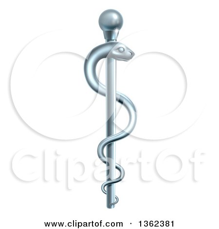 Clipart Of A Silver Metal Medical Rod Of Asclepius With A Snake 450x470 Clipart Of A Silver Metal Medical Rod Of Asclepius With A Snake