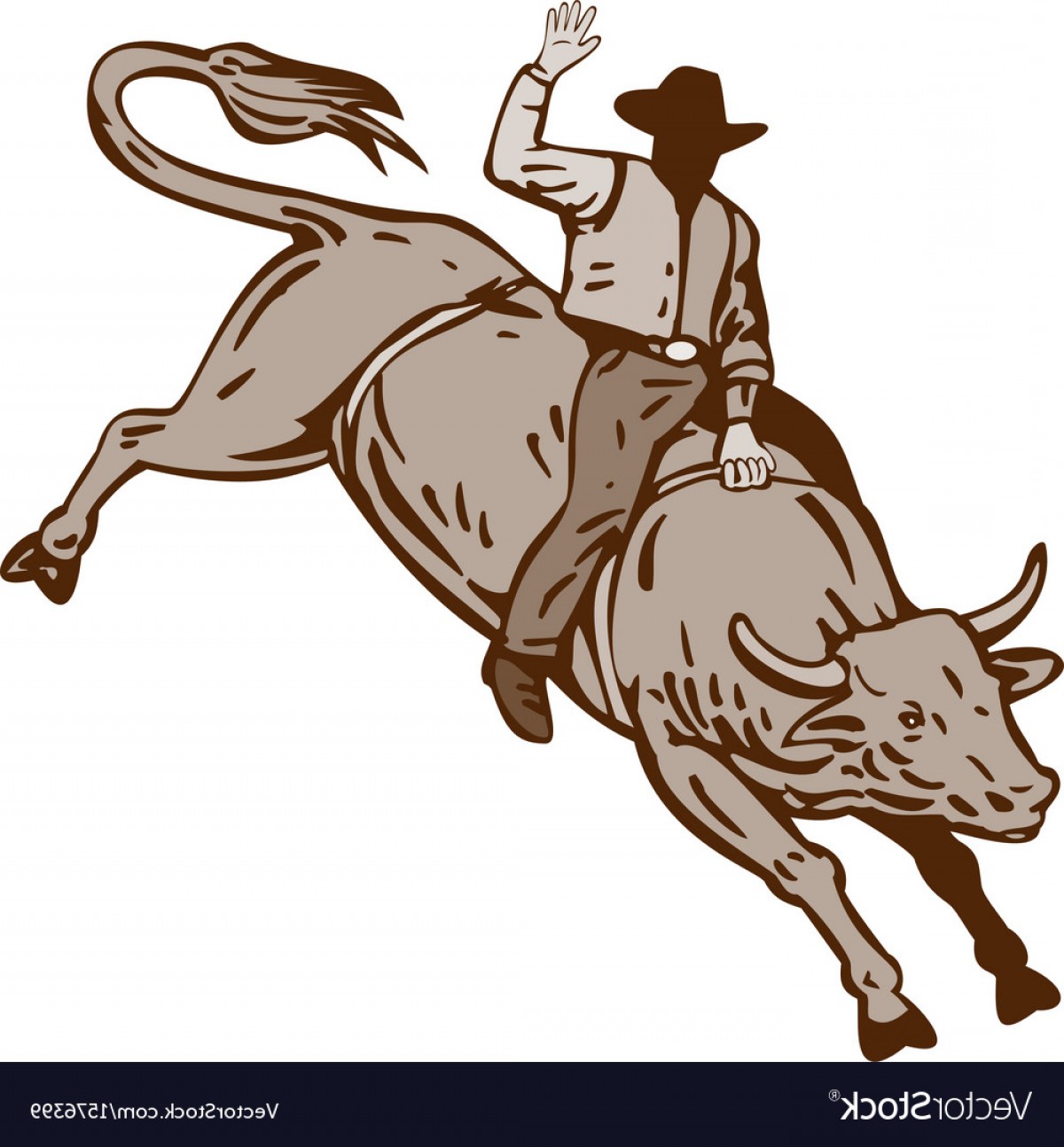 1200x1294 Rodeo Cowboy Bull Riding Vector Soidergi