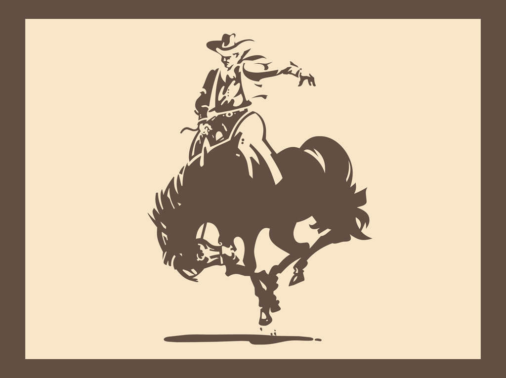 1024x765 Rodeo Horse Riding Vector Art Graphics