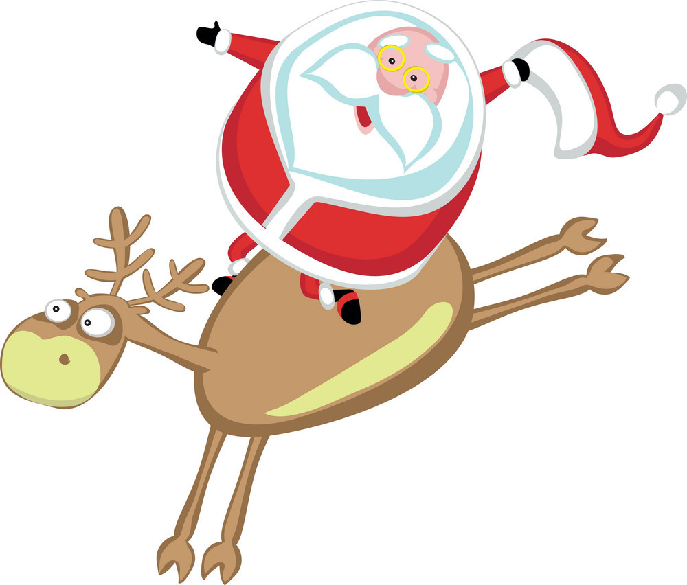 1000x852 Santas Rodeo Vector Free Graphics Uihere