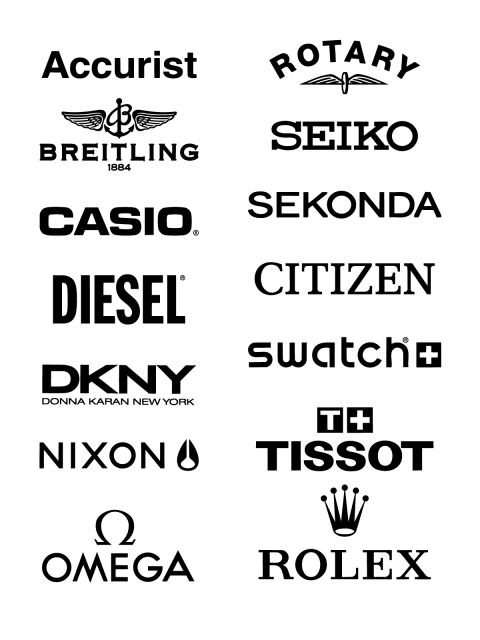 480x640 Free Logo Vector Brands Accurist, Rotary, Breitling, Seiko, Casio