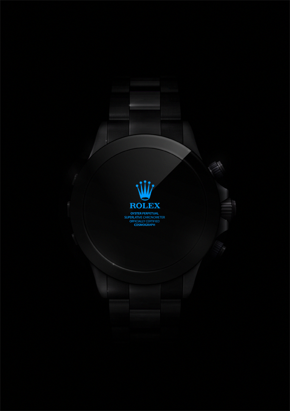 595x842 Daytona Blackpearl, Digital Rolex