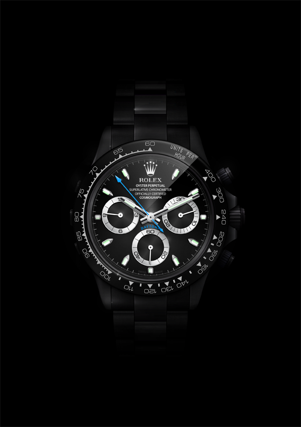 595x842 Daytona Blackpearl, Digital Rolex