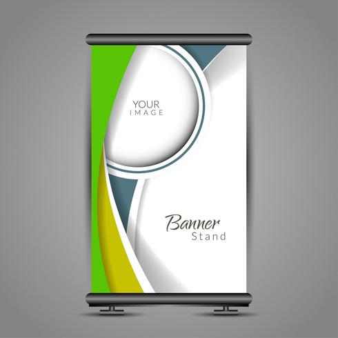 490x490 Modern Roll Up Banner Stand Design