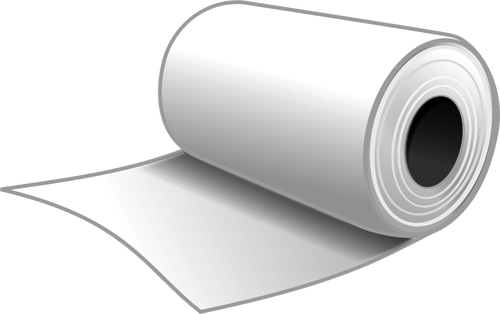 500x314 Paper Roll Vector Clip Art