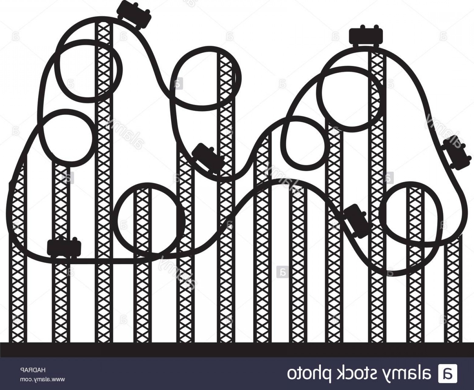 1560x1284 Stock Photo Silhouette Roller Coaster In Amusement Park Vector