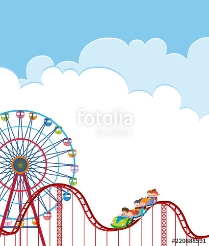426x500 A Roller Coaster Template Stock Image And Royalty Free Vector