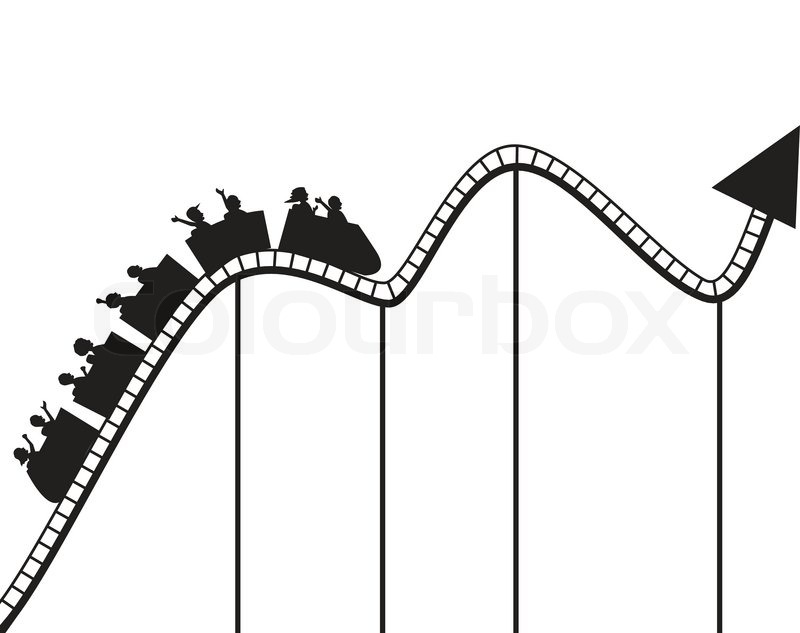 800x633 Roller Coaster Graph Stock Vector Colourbox