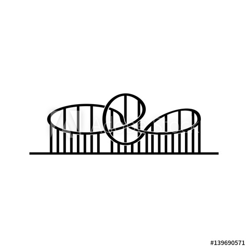 500x500 Roller Coaster Vector Icon
