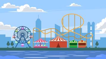 357x200 Roller Coaster Free Vector Art