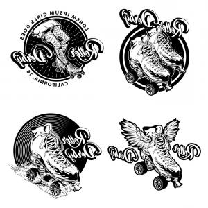 Stock Illustration Vector Silhouette Girl Who Rides Roller Skates 300x300 Stock Illustration Vector Silhouette Girl Who Rides Roller Skates