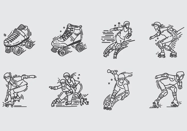Roller Derby Equipment Vectors Free Vector Download Cannypic 632x443 Roller Derby Equipment Vectors Free Vector Download Cannypic