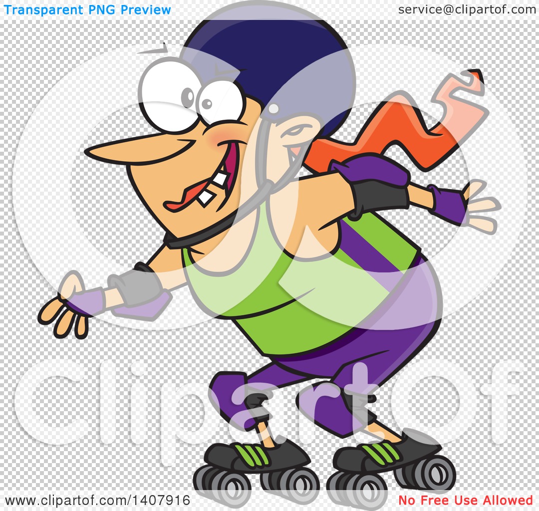 Clipart Of A Cartoon Roller Derby Caucasian Woman Skating 1080x1024 Clipart Of A Cartoon Roller Derby Caucasian Woman Skating