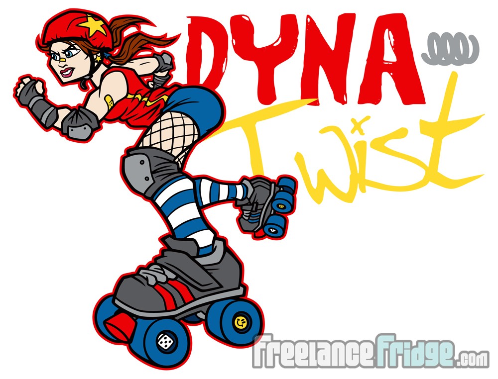 Roller Derby Product Character Design Freelance Fridge 1000x762 Roller Derby Product Character Design Freelance Fridge