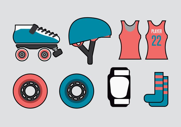 Roller Derby Vector Elements Stock Images 700x490 Roller Derby Vector Elements Stock Images