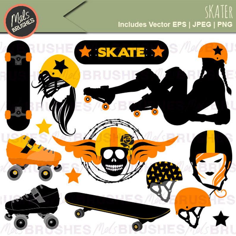 Roller Derby Skateboard Graphics Clipart Downloadable Etsy 794x794 Roller Derby Skateboard Graphics Clipart Downloadable Etsy