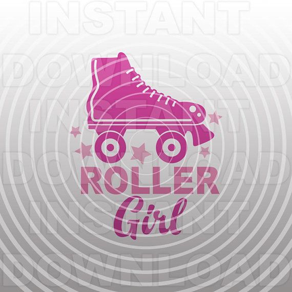 570x570 Roller Girl Roller Skates File,roller Derby Vector Art