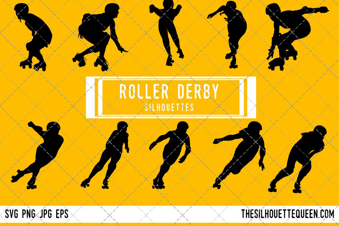 Roller Derby Girl Silhouette Vector, Png 1188x792 Roller Derby Girl Silhouette Vector, Png
