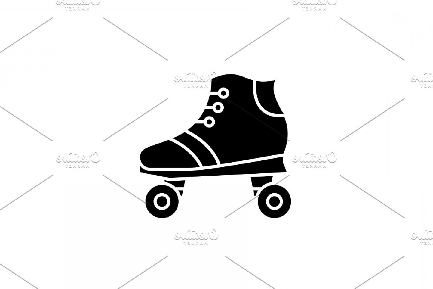 1440x960 Roller Skates Black Icon Vector Sarahgardan