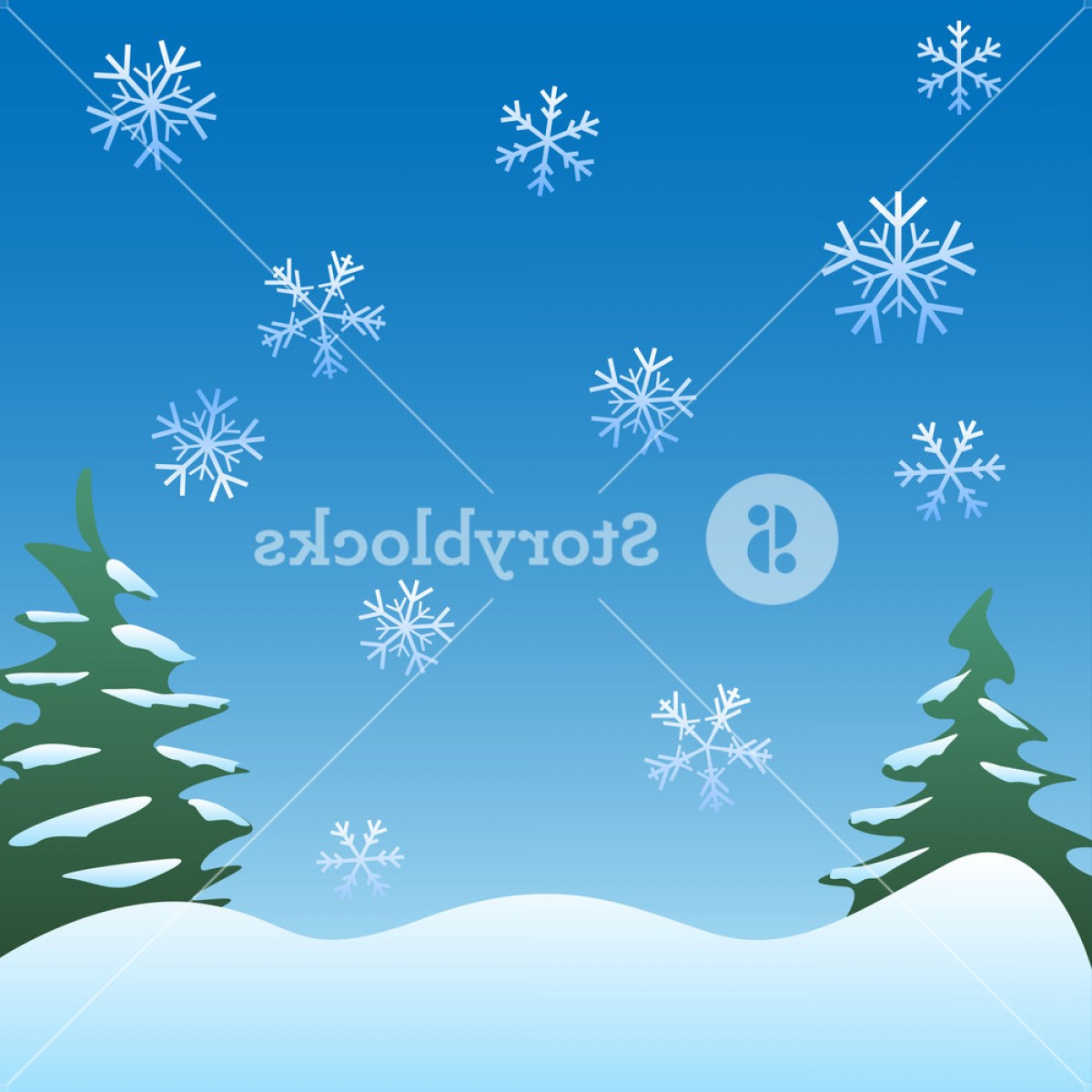 1200x1200 Snowflake Tree Vector Hoodamathrun