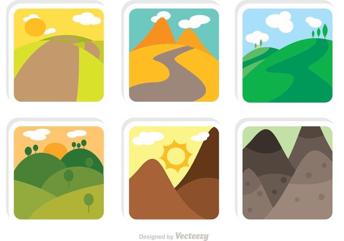 700x490 Collection Of Rolling Hills Vectors