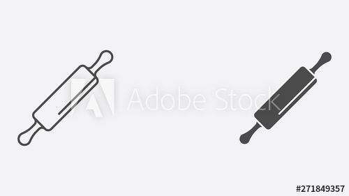 Rolling Pin Vector Icon Sign Symbol 500x281 Rolling Pin Vector Icon Sign Symbol