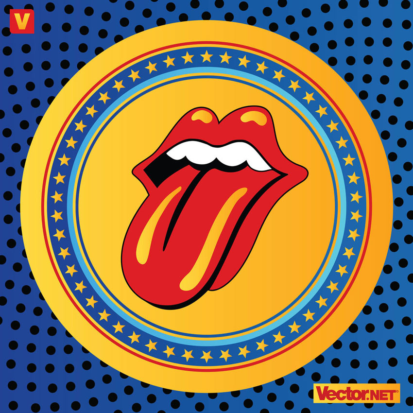 850x850 Rolling Stones Lips Logo Vector Art Graphics