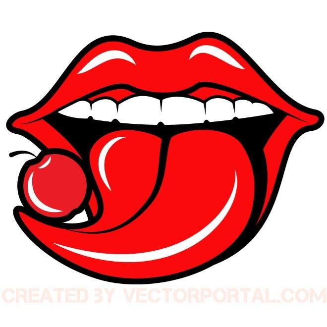 660x660 Cherry On Tongue Vector Various Vectors In Cherry Logo