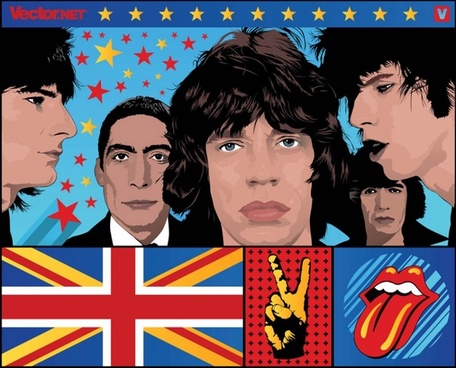 Rolling Stones Tongue With Flag Free Vector Download 456x368 Rolling Stones Tongue With Flag Free Vector Download