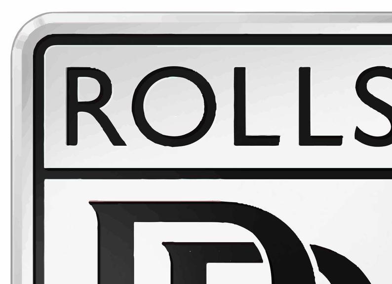 794x576 Rolls Royce Rr Car Logo Emblem Vector Vectorized Print Ultra Etsy