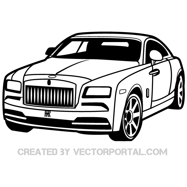 600x600 Rolls Royce Car Clip Art Image Free Vectors Car Vector, Rolls