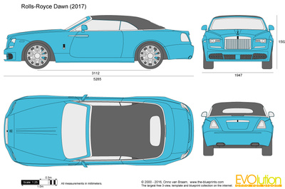 400x265 Rolls Royce Dawn Vector Drawing