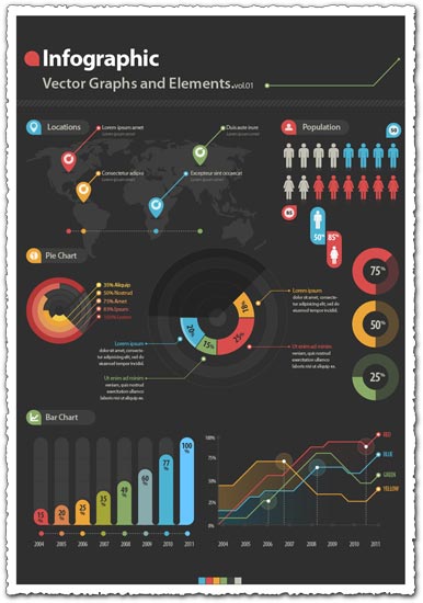 386x550 Infographics Business Charts Vector