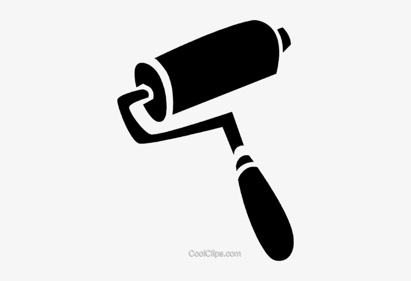 820x560 Paint Roller Royalty Free Vector Clip Art Illustration