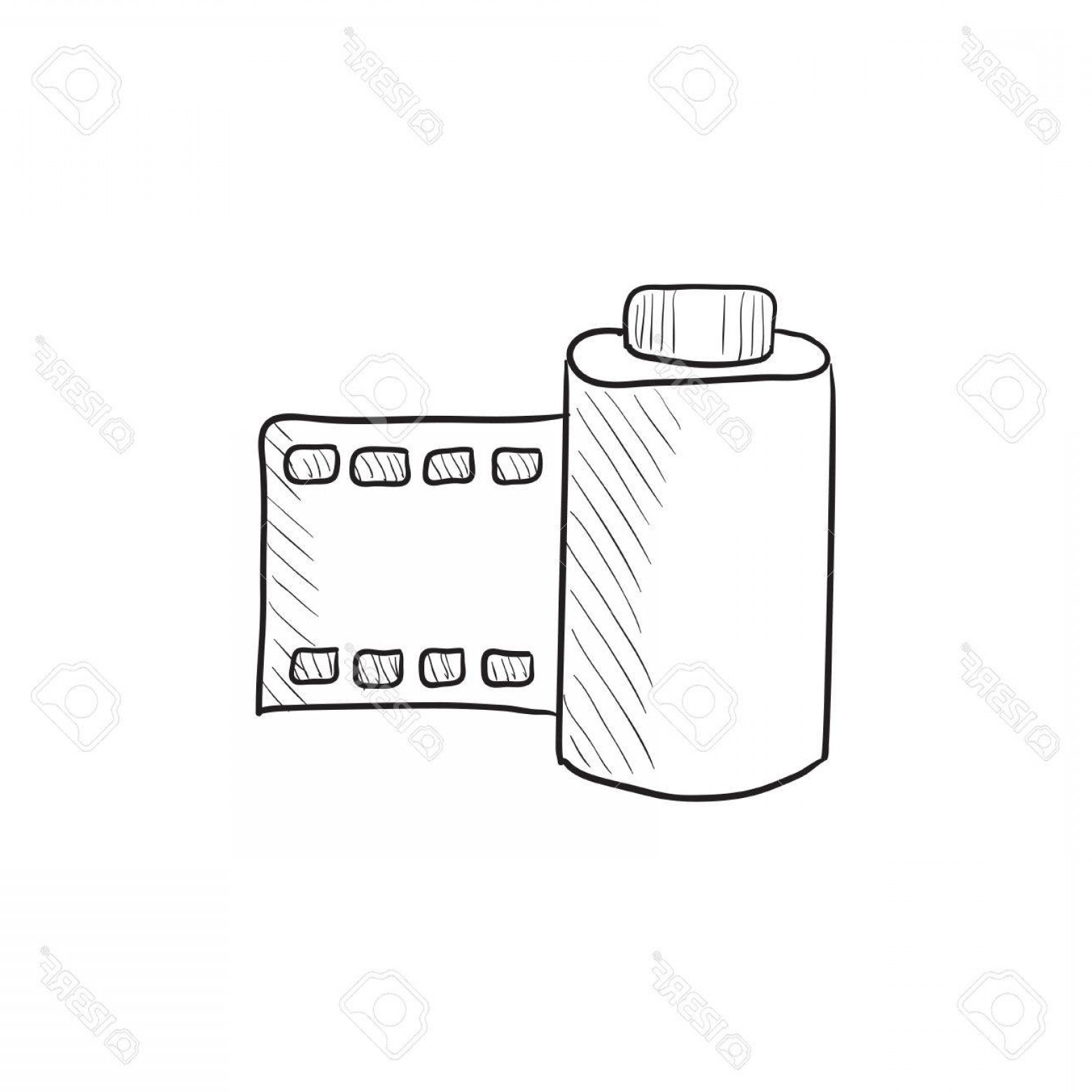 1560x1560 Photorollo De La Ccamara Dibujo Icono Del Vector Aislado En El