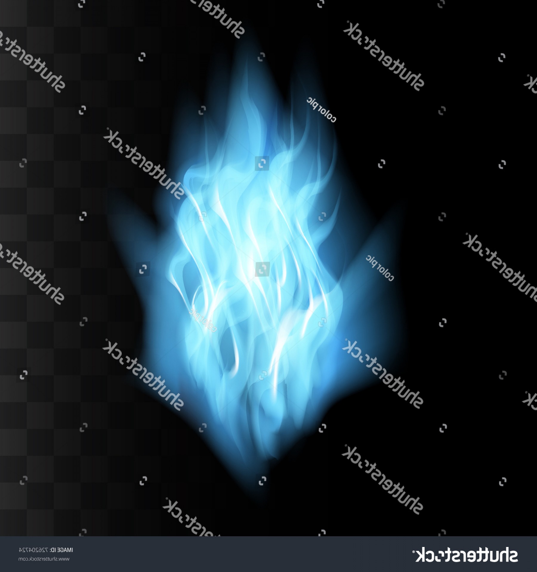 1800x1920 Vector Blue Fire Transparent Graphic Template Soidergi
